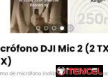 Micrófono DJI Mic 2 (2 TX + 1 RX). Incluye 2 transmisores, 1 receptor y estuche de carga inteligente.