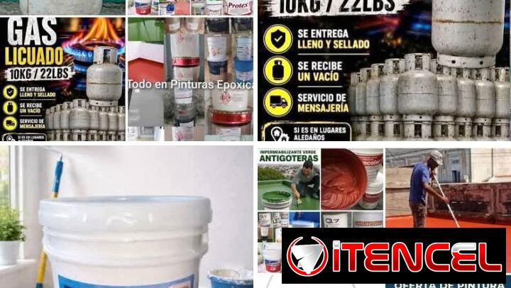Pinturas para casas y gas licuado