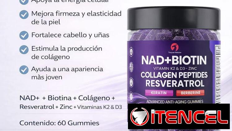 Apoyo al anti-envejecimiento la salud del cabello, piel y uñas. Envío incluido