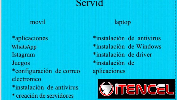 Ofrezco estos servicios
