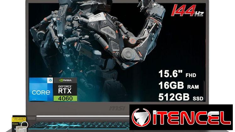 Laptop GAMER MSI Thin 15 | 15.6″ Core i5-13420H 16GB 512GB SSD | MENSAJERÍA INCUIDA | Laptop Gaming