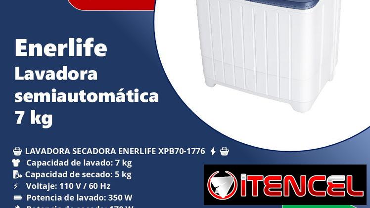 Lavadora semiatomática 7kg Enerlife