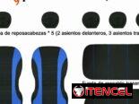 Fundas para 5 asientos de automóvil 9 piezas universal