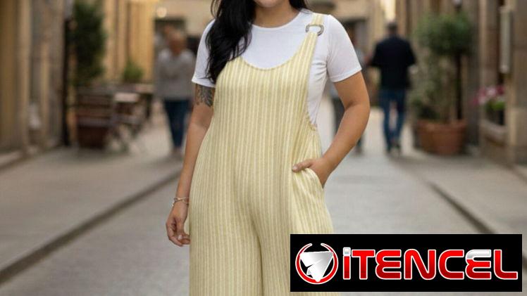 MONO CON PULOVER DE RAYA PARA MUJER TALLA S/M, L/Xl y 2xl/3xl