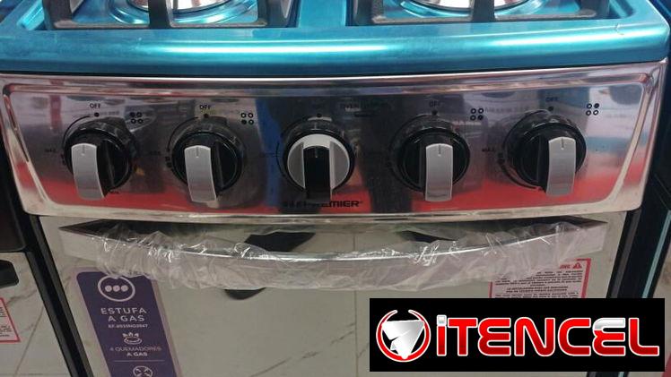 Cocina de gas con horno Premier  4 hornillas  (r)