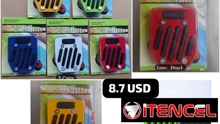 Protector para pedal del freno trasero (rojo)