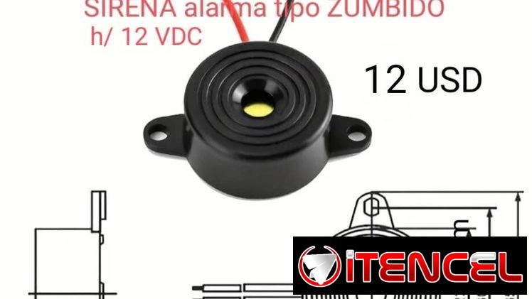 SIRENAS 12 VDC para ALARMAS – GPS y otros usos