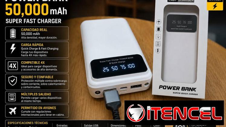 Powerbank 50 000mAh envío incluido