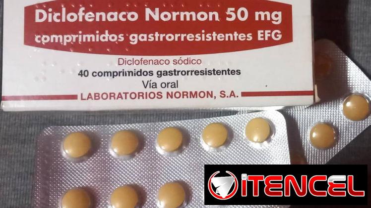 Diclofenaco sódico 50mg, blister de 10 tabletas