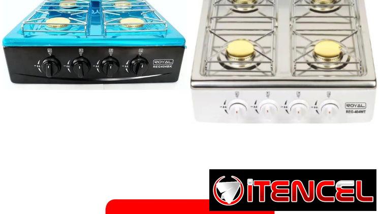 Fogón de gas de 4 quemadores para meseta