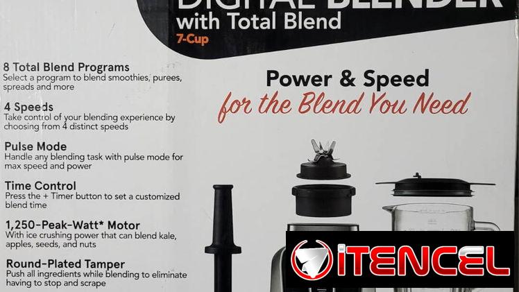 Batidora Gourmia Digital Blender alta calidad y 1250w depotencia, vaso grande de cristal 1.65 L nueva en caja-60usd