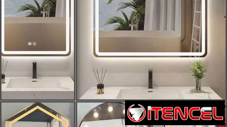 Espejo con luz led diversos modelos y medidas (eh)