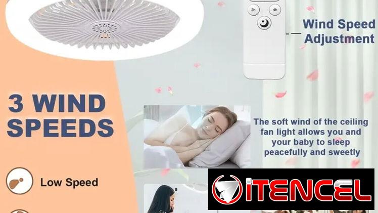 Ventilador de Techo con Luz LED