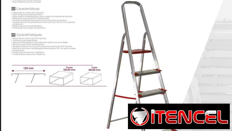 Escaleras de tijera 5 y 7 pasos