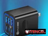 Cargador de carga rápida de 50W con varias entradas