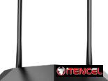 Tenda N300 Router WIFI inalámbrico con antena de alta potencia 5dBi (F3), Negro