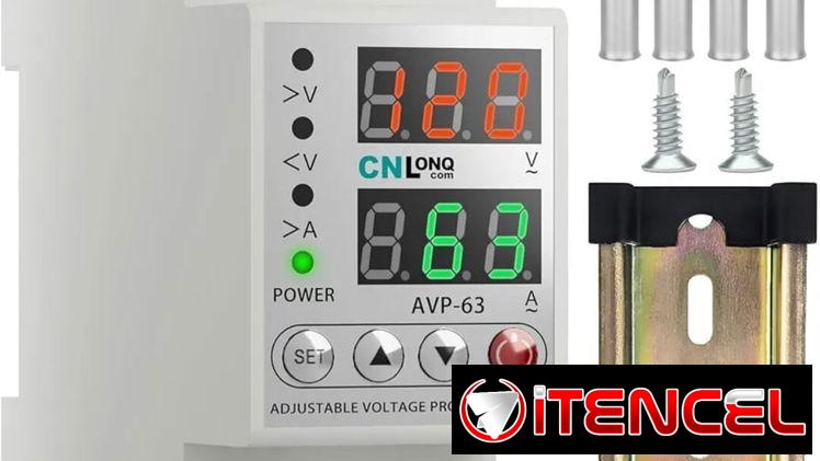 CNLONQ – Protector de corriente de voltaje ajustable 110V/120V y 220V/240V, disyuntor inteligente de corte de bajo volta