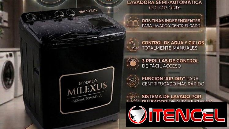 🧺 ¡NUEVA EN CAJA! Lavadora Semiautomática Milexus de 7 KG (Modelo Twin Tub) 🧺