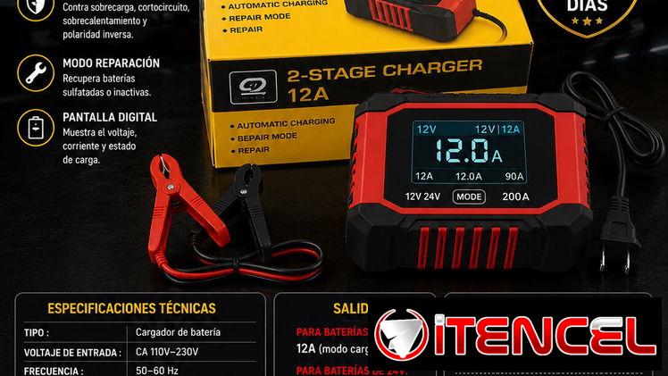 CARGADOR DE BATERÍA 12V / 12A – 200AMP Q7