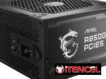 Fuente marca MSI modelo MAG A850GL PCIE5 (850W/70.5A) 80+ Oro, Full Modular NUEVA en su caja