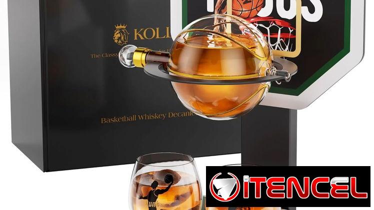 Decantador de Whisky Baloncesto Premium con 2 Vasos