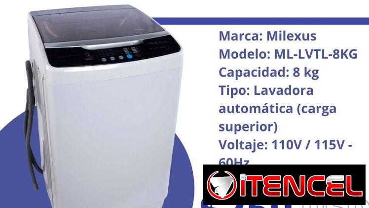 Lavadora milexus de 8kg