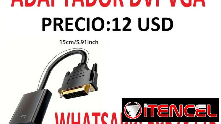 EN VENTA EL SUPER ADAPTADOR DVI A VGA. TENEMOS MENSAJERIA.
