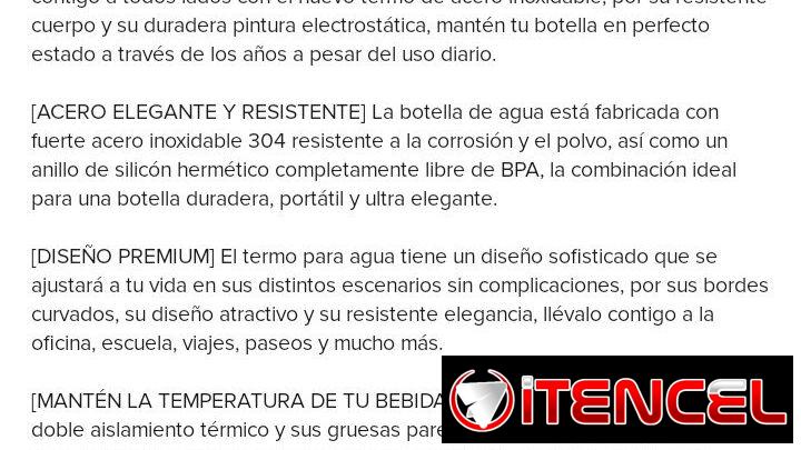 Termo de agua