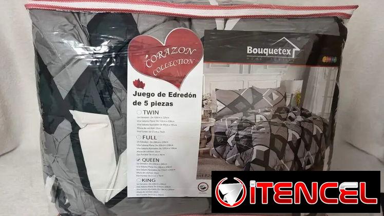 Juego de Edredón 5 piezas tamaño Queen (CV)