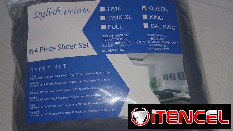 JUEGO DE SÁBANA DE 4 PIEZAS QUEEN, ENTREGA DE FACTURA. VARIEDAD DE ARTÍCULOS DEL HOGAR, ELECTRODOMÉSTICOS, ETC