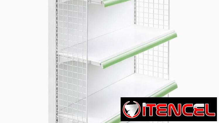 *Estantería con malla lateral*  Color: Blanco Tamaño(Largo x Ancho x Altura): 90x46x165cm