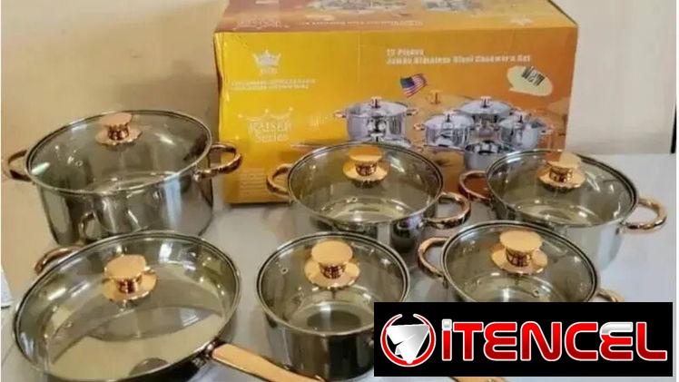 SET DE CALDEROS DE INDUCCIÓN JMD DE 12 PIEZAS (Lh)