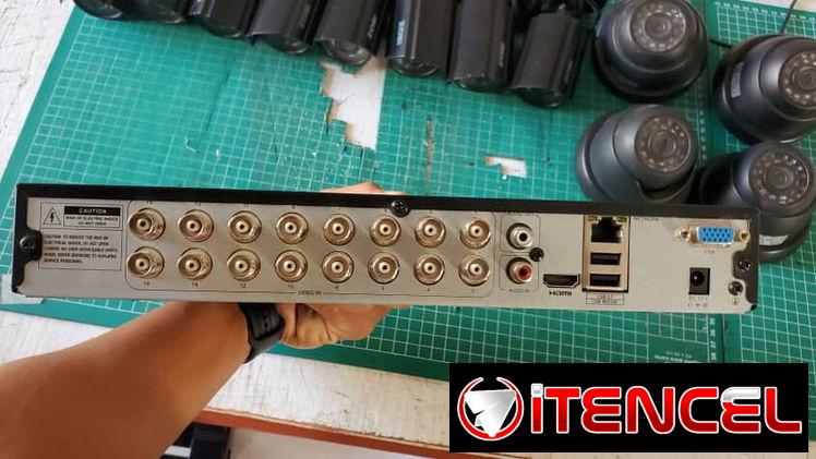 Sistema de camara zozi de 16 cámara con 12 físicas y 2tb de disco duro