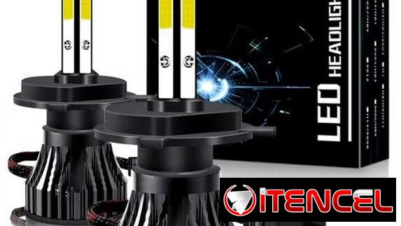 Focos LED cuatro caras H4