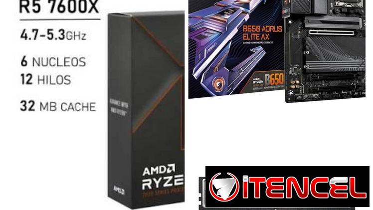 Tengo más cosas Kit amd (am5)  Se vende todo junto nada separado  330usd  Placa gigabyte b650 aorus elite ax (no tengo l