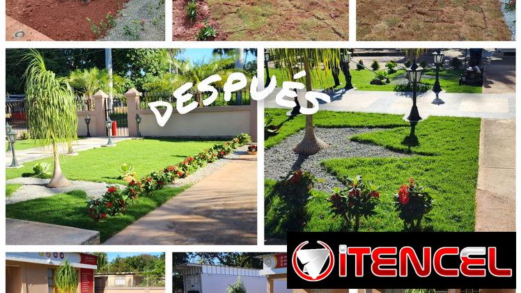 CREAMOS Y DISEÑAMOS JARDINES CON CÉSPED, PLANTAS, PIEDRAS DECORATIVAS, MACETAS Y TODO LO QUE USTED DESEE. JARDINEROS