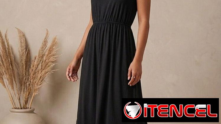 Vestido Negro Casual Talla L – ¡Estilo y Confort por Solo 20 USD!