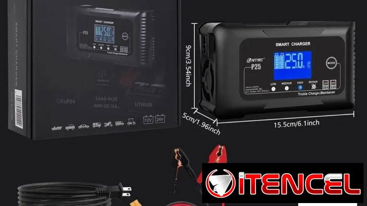 Tunder Cargador inteligente Batería Lifepo4 12V/24V – 25 Ah HTRC