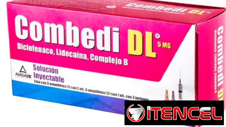 COMBEDI DL, COMPLEJO VITAMINICO INYECTABLES B1, B6, B12  CON  DICLOFENACO  Y LIDOCAINA 3 DOSIS