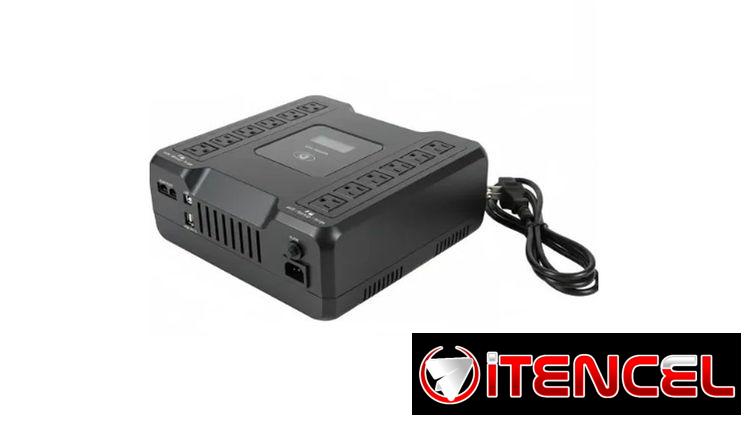 BACKUP/UPS DE PC CON 12 TOMAS 1000VA 600W