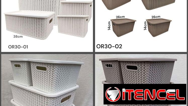 Cajas plásticas set 4 piezas (Mo-cv)