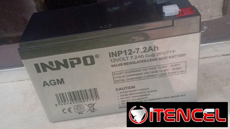 12 volt x 7.2 amperes nueva d pkt