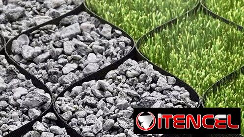 GEOMALLA + TEJIDO GEOTEXTIL, ESPECIALMENTE DISEÑADO PARA REFORZAR PERMANENTEMENTE SU PROPIEDAD, ENTRADA DE CAMINO