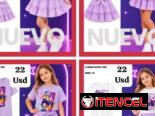 Conjunto para niña con temática de las kpop