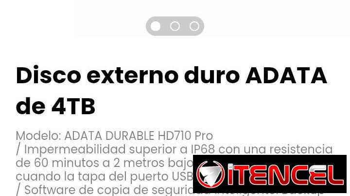 Disco externo duro ADATA de 4TB. Nuevo a estrenar