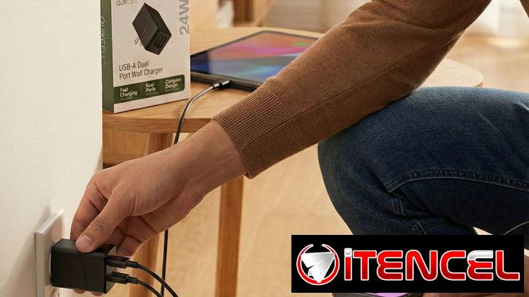 Quikcell Dual Port Wall Charger 2 USB-A x 12W-24W | videojuegoshabana.com