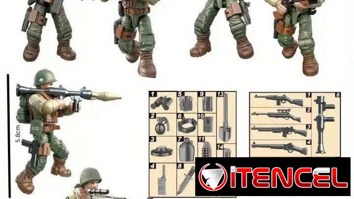 Set de pequeños militares articulados | Con garantía | videojuegoshabana.com