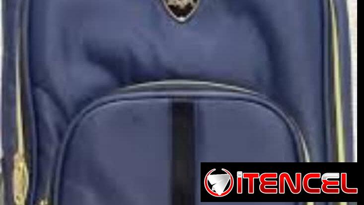 MOCHILA NUEVA CON SEGURA Y USB DE COLORES AZUL Y BEGRA