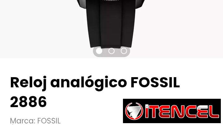 Reloj analógico FOSSIL 2886. Modelo: BQM2886