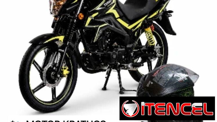 *🏍MOTOR KRATHOS 200 CC + CASCO INTEGRAL DE FIBRA DE CARBONO* *Precio: 2550 USD* Garantía: 3 MESES DE GARANTÍA O 3000KM